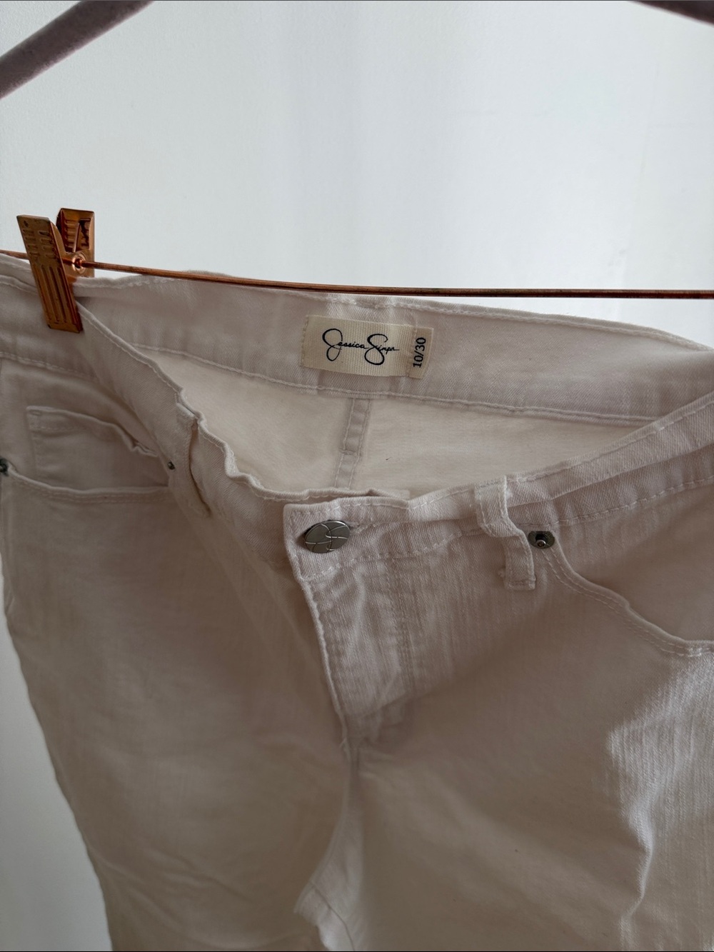 Jessica Simpson Off-White Slim Men’s Jeans